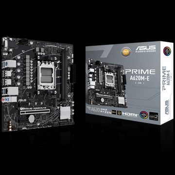 Материнская плата ASUS PRIME A620M-E-CSM AM5 mATX 2xDDR5 PCIEx16 2xPCIEx1 M.2 DP HDMI VGA GLAN