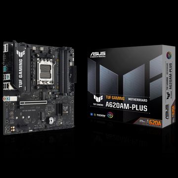 Материнская плата ASUS TUF GAMING A620AM-PLUS AM5 mATX 4xDDR5 PCIEx16 PCIEx1 2xM.2 2xDP HDMI 2.5GLAN