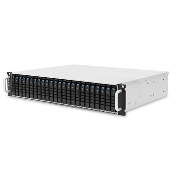 Корпус AIC XJ1-20247-02 2U 24x 2.5" hot-swap bays, hot-swap JBOD with dual SAS 24G expander controller, dual BMC, tool-less HDD tray, 800W 1+1 hot-swap redundant 80+ Platinum, tool-less rail kit (4X s