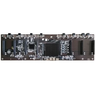 Материнская плата с ЦПУ Afox AFHM65-ETH8EX Intel HM65+ Intel Celeron,1XDDR3-1600MHZ,8XPCI-EX16,1XSATA2,1XMSATA2,100LAN MATX, RETAIL PACK, RTL {10} (783903)