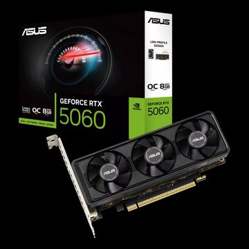Видеокарта ASUS RTX5060 LP BRK OC 8GB GDDR7 128bit 1xDP 2xHDMI 3FAN LP RTL (RTX5060-O8G-LP-BRK)