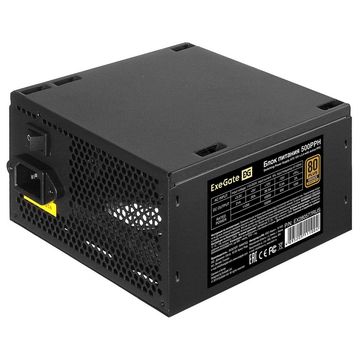 Блок питания 500W ExeGate 80 PLUS® Bronze 500PPH-S (ATX, APFC, SC, КПД 88% (80 PLUS Bronze), 12cm fan, 24pin, 2x(4+4)pin, 4xPCI-E, 6xSATA, 3xIDE, кабель 220V 1,8м с защитой от выдергивания, black, Col