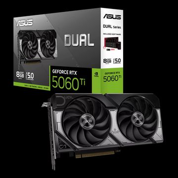Видеокарта ASUS RTX5060Ti DUAL 8GB GDDR7 128bit 3xDP HDMI 2FAN RTL (DUAL-RTX5060TI-8G)
