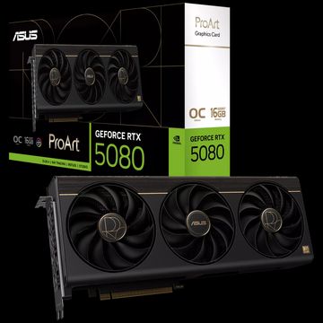 Видеокарта ASUS RTX5080 PROART OC 16GB GDDR7 256bit Type-C(DP) 2xDP HDMI 3FAN RTL (PROART-RTX5080-O16G)