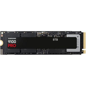 Твердотельный накопитель SSD Samsung M.2 2280 8TB 9100 PRO Black Client SSD PCIe Gen5x4 with NVMe, 14800/13400, MTBF 1.5M, 3D NAND, 8192MB, 4800TBW, 0,33DWPD