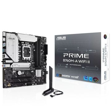 Материнская плата ASUS PRIME B760M-A WIFI II LGA1700 mATX 4xDDR5 3xPCIEx16 2xM.2 DP 2xHDMI 2.5GLAN Wi-Fi 6