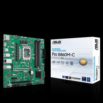 Материнская плата ASUS PRO B860M-C-CSM LGA1851 mATX 4xDDR5 2xPCIEx16 PCIEx1 USB-C 2xDP HDMI 2xM.2 GLAN