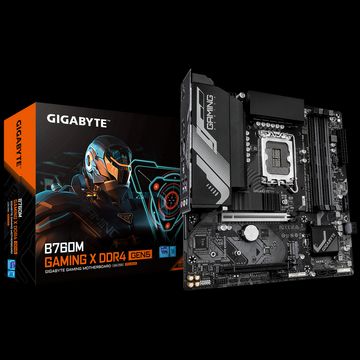 Материнская плата Gigabyte B760M GAMING X DDR4 GEN5 B760, LGA1700, 4xDDR4, 2*PCI-Ex16, 2*M.2, 1*Type-C, 5*USB3.2Gen1, 9*USB2.0, 4*SATA3.0, 2.5G, DP, HDMI, ATX, RTL